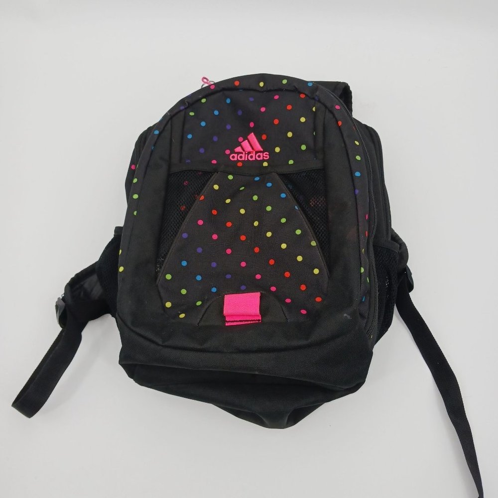 ADIDAS BLACK COLORFUL POLKA DOT BACKPACK - Picture 16 of 16